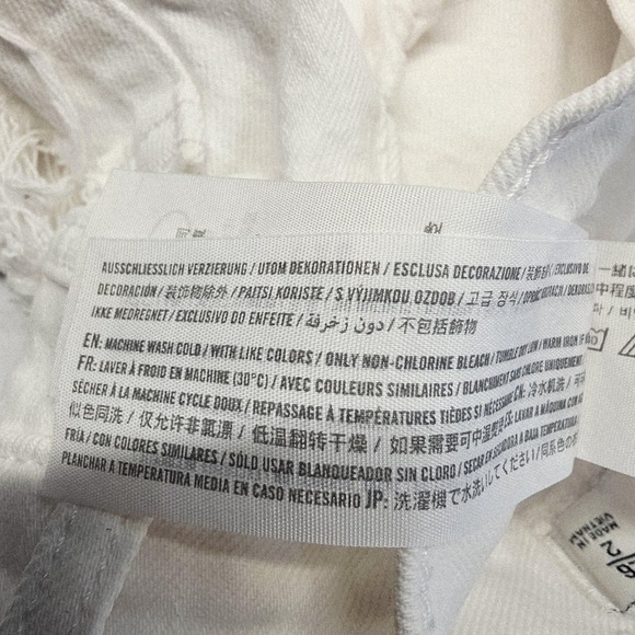 Abercrombie & Fitch Shirt Shorts Womens Small Black White High Rise Mom‎ Set - Picture 10 of 12